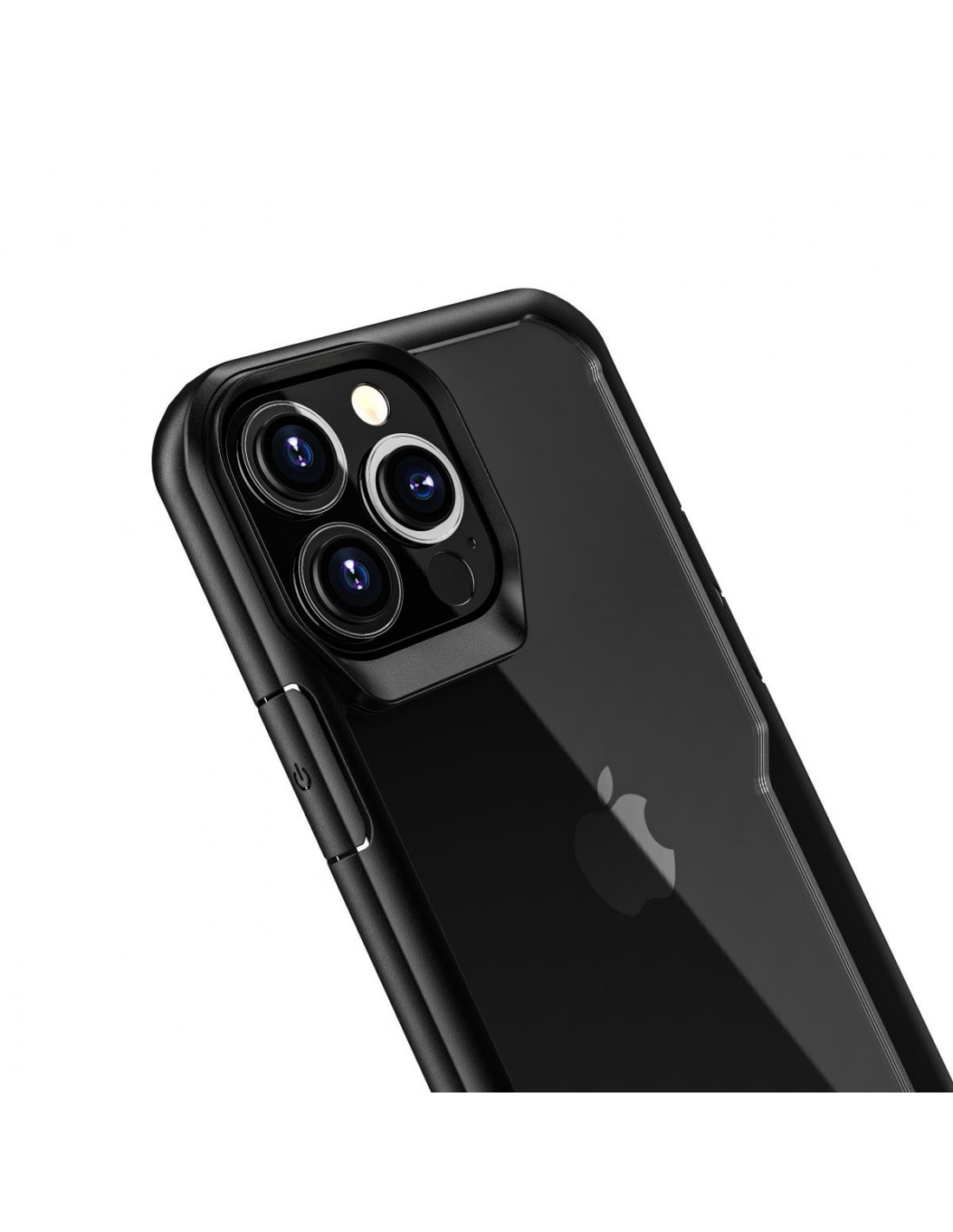 muvit for change funda Apple iPhone 12/12 Pro shockproof 2m transparente/negro