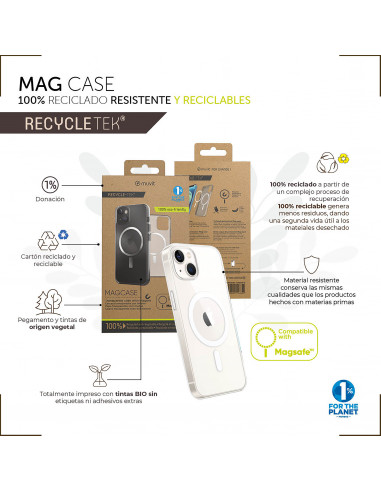 Funda transparente iPhone 14 Pro Max compatible con Magsafe 