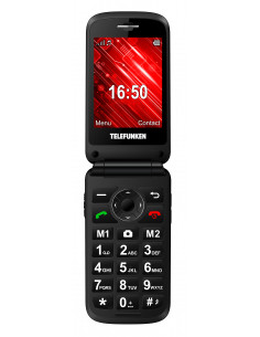 Teléfono móvil con tapa Telefunken S440 Rojo - Teléfono libre