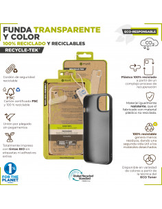 Muvit Funda Recycletek Transparente para Oppo A72